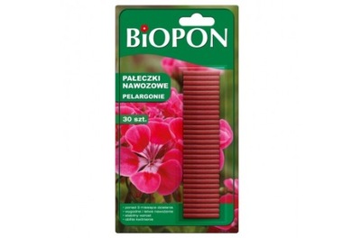 Biopon pałeczki nawozowe do pelargonii 30 szt