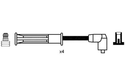 Набор трубопровод зажигания ngk 8185 фото №1