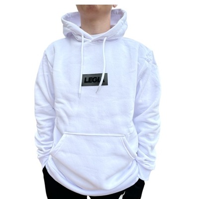 LEGIA Warszawa Bluza męska Hoodie biała roz. M