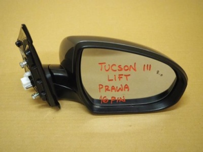 Зеркало 16 pin правое hyundai tucson iii lift фото №1