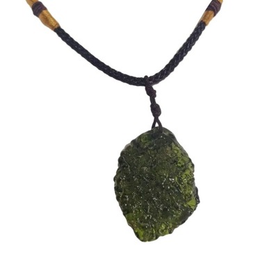 Moldavite Crystal Naszyjnik Nieregularny kształt