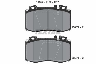 TEXTAR 2327102 PADS BRAKE  