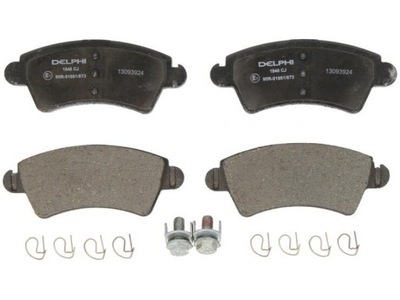 Delphi тормозные колодки тормозные lp1846 фото №1