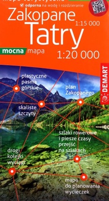 MAPA TURYSTYCZNA TATRY I ZAKOPANE