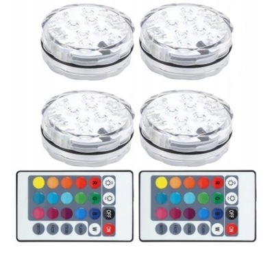4x лампа do basenu basenowa led з пульт фото №1