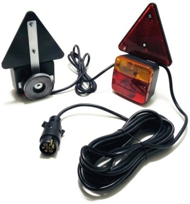 Комплект света к прицепа готовый 12v фара 7 m фото №1