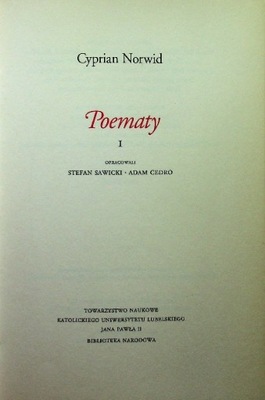 Cyprian Norwid - Norwid Poematy I