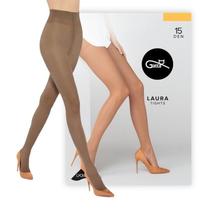 Rajstopy Gatta Laura 15 den lycra 3-M BRONZO