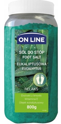 On Line Sól do stóp eukaliptusowa - Relaks 800g