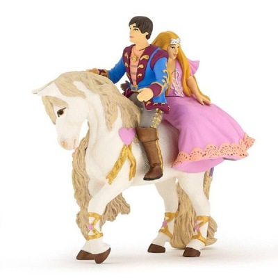 Zestaw figurek Papo książę i księżniczka na koniu