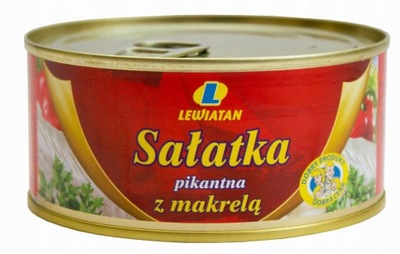 LEWIATAN SAŁATKA Z MAKRELI PIKANTNA 300G