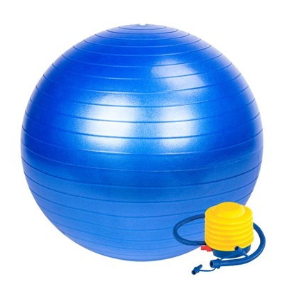 Piłka klasyczna MP Sport 65 cm odcienie niebieskiego