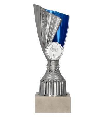 Puchar plastikowy srebrno-niebieski - ZORAS BL