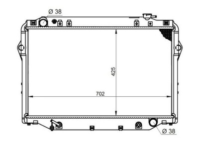 RADUADOR DE AGUA NRF 596712  