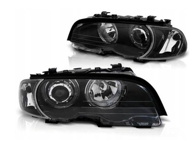 ФОНАРИ BMW E46 99-03 КУПЕ КАБРИОЛЕТ RINGI BLACK LED (СВЕТОДИОД )