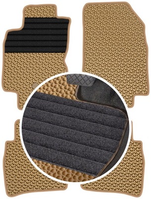 NISSAN NOTE I 2006-2012 ALFOMBRILLAS GOMA PARA COCHE EVA COLOR BEIGE  