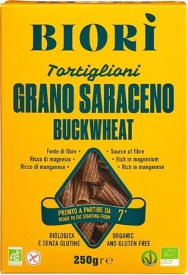 BIO Makaron GRYCZANY rurka tortiglioni VEGAN 250g