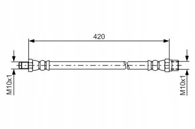 BOSCH 1 987 476 077 CABLE DE FRENADO ELÁSTICO  