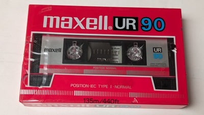 Maxell UR 90 1986r- 1szt uszkodzona folia