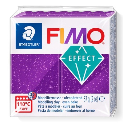 Fimo Effect MASA PLASTYCZNA FIOLETOWY BŁYSZCZĄCY 57g 8010-602