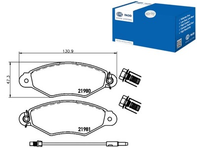 Hella pagid тормозные колодки тормозные nissan kubistar 1.2 1 фото №1
