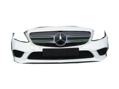 Бампер перед mercedes c w205 lift kompletny решітка радіатора фото №1