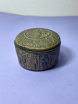 Stare ceramiczne puzderko vintage (T16