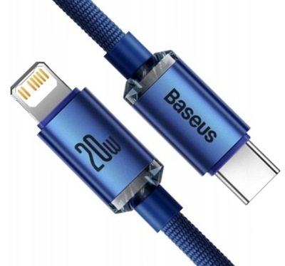 Kabel Baseus USB typ C - Apple Lightning 2 m niebieski