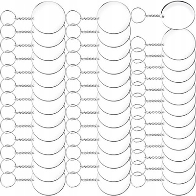 Akrylowe akcesoria do okrągłych breloków