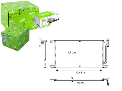 Конденсатор радиатор кондиционера [valeo] фото №1