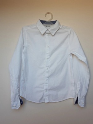 Cubus koszula dziecięca długi rękaw bawełna biały rozmiar 140