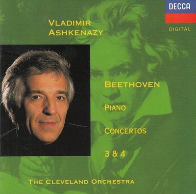 Beethoven Vladimir Ashkenazy, Piano Concertos 3 & 4 CD