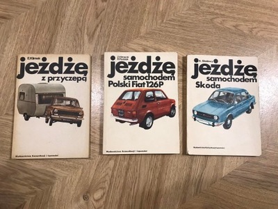 Jeżdżę samochodem Polski Fiat 126P Skoda z przyczepą