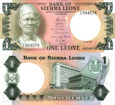 # SIERRA LEONE - 1 LEONE - 1974-84 - P-5 - UNC
