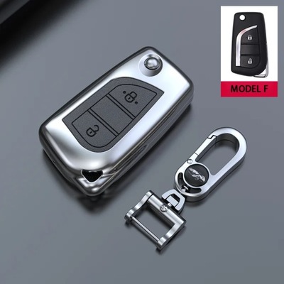 MODELO FCAR KEY COVER CASE SHELL FOB PARA TOYOTA AURIS AVENSIS AYGO CROWN COR  