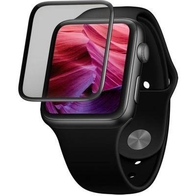 Szkło Hartowane Fixed do Apple Watch 44mm Czarna Ramka