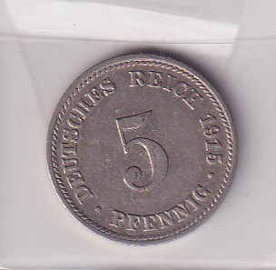 5 Pfennig 1915 D