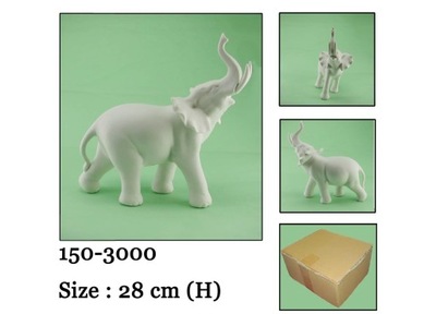 Figurka słonik biały słoń ozdoba dekoracja