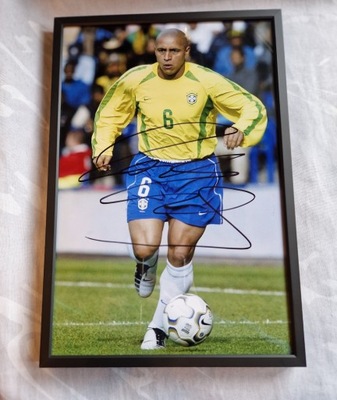 Roberto Carlos - zdjęcie z autografem w ramie do wyboru (zag)