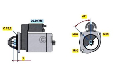 BOSCH СТАРТЕР FORD MONDEO 1,8TDCI 06- BOSCH