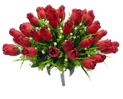 Bukiet sztucznych kwiatów Tulipanowiec czerwony