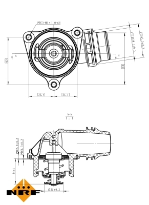 ТЕРМОСТАТ СИСТЕМЫ ОХЛАЖДЕНИЯ EASY FIT 725222