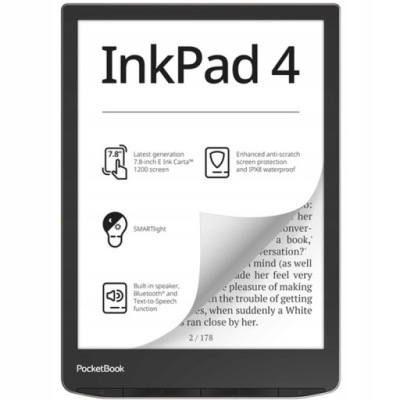 Czytnik Ebook Tablet PocketBook InkPad 4 32GB 7,8 Cali E-Ink IPX8 Głośnik