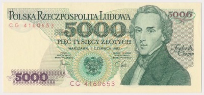 4537. 5.000 zł 1982 - CG - st.1/1-