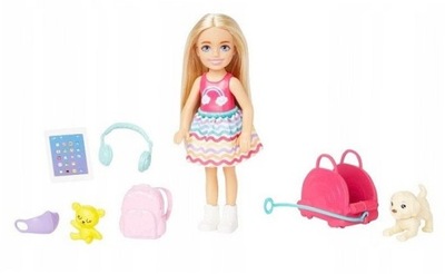 Barbie lalka Chelsea w podróży Mattel HJY17