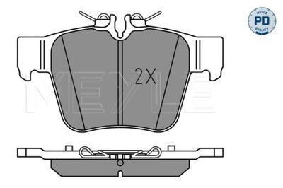 TRINKELĖS STABDŽIŲ DB GAL. X253/C253 2,0-3,0 4-MATIC 15- 0252242316/PD 