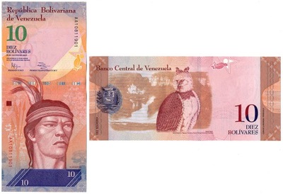 Wenezuela - 10 Bolivares 2014 * P90e * AA * orzeł