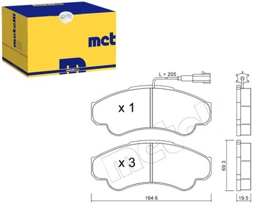 ZAPATAS DE FRENADO FIAT DUCATO 02- CZUJ METELLI  