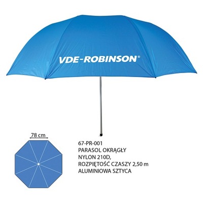 Parasol Wędkarski Robinson Okrągły 210D