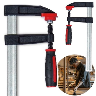 ŚCISK STOLARSKI TYP F 370 KG UCHWYT 400X80MM KD10715